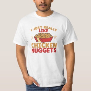 Camiseta Eu Gosto Muito De Nuggets De Frango