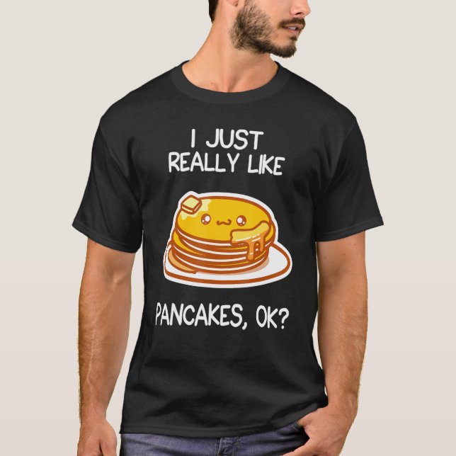 Camiseta Eu Gosto Muito De    Pancakes (Frente)
