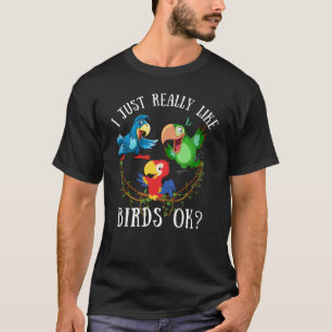 Camiseta Eu gosto muito de pássaros, ok?