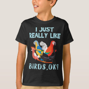 Camiseta Eu Gosto Muito De Pássaros, Ok - Macaw Toco Engraç
