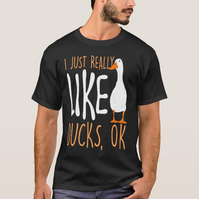 Camiseta Eu Gosto Muito De Patos (Frente)
