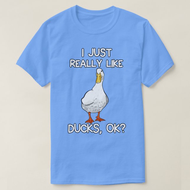 Camiseta Eu Gosto Muito De Patos (Frente do Design)