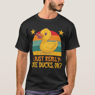 CAMISETA EU GOSTO MUITO DE PATOS, OK