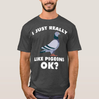 Camiseta Eu Gosto Muito De Pigeon Breeder Pigeon Racing