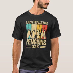 Camiseta Eu Gosto Muito De Pinguins Legal Imperador Pinguim