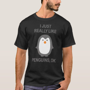 Camiseta Eu Gosto Muito De Pinguins Ok Pinguim Bonito 2