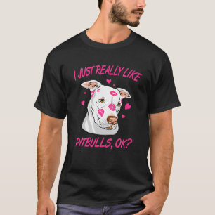 Camiseta Eu Gosto Muito De Pitbulls Ok