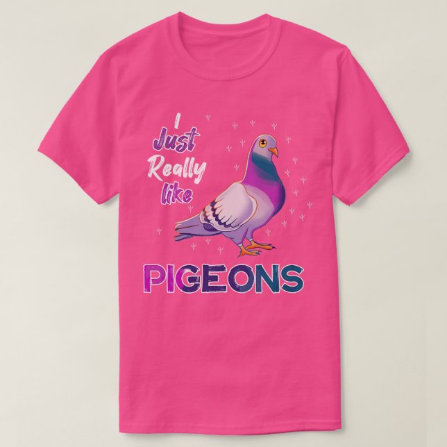 Camiseta Eu Gosto Muito De Pombos (Frente do Design)