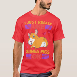 Camiseta Eu Gosto Muito De Porcos De Guiné Ok Figurino