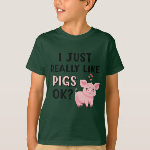 Camiseta Eu Gosto Muito De Porcos, Ok?
