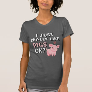 Camiseta Eu Gosto Muito De Porcos, Ok?