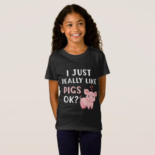 Camiseta Eu Gosto Muito De Porcos, Ok?
