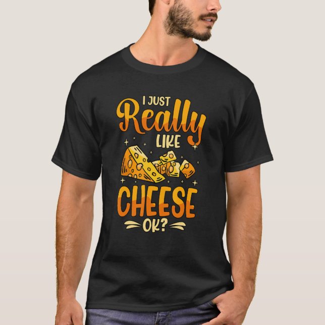 Camiseta Eu Gosto Muito De Queijo Ok (Frente)