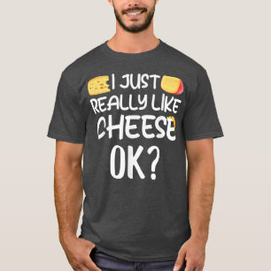 Camiseta Eu Gosto Muito De Queijo Ok Comida Engraçada De Qu