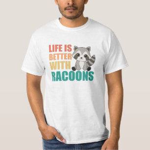 Camiseta Eu Gosto Muito De Racoons Cute Raccoon