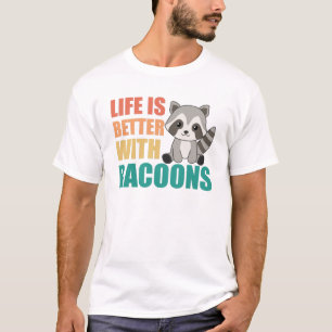 Camiseta Eu Gosto Muito De Racoons Cute Raccoon