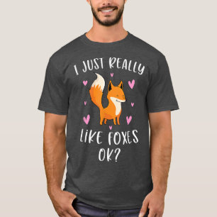Camiseta Eu Gosto Muito De Raposa, Bons Presentes Para Meni