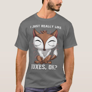 Camiseta Eu Gosto Muito De Raposa, Ok, Floresta Engraçada,