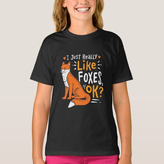 Camiseta Eu Gosto Muito De Raposas (Frente)