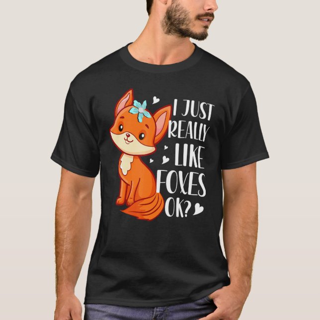 Camiseta Eu Gosto Muito De Raposas (Frente)