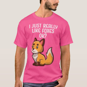 Camiseta Eu Gosto Muito De Raposas Ok Sarcástico Dizendo En