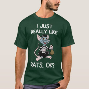 Camiseta Eu Gosto Muito De Ratos