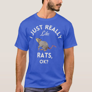 Camiseta Eu Gosto Muito De Ratos.
