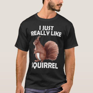 Camiseta Eu Gosto Muito De Roedores De Esquilo, Peruca De P