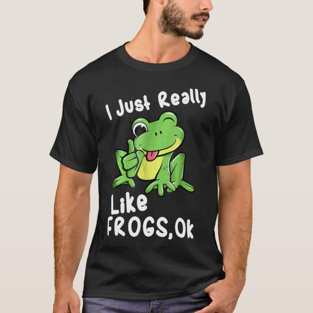 Camiseta Eu Gosto Muito De Sapos. (Frente)