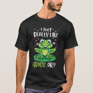 Camiseta Eu Gosto Muito De Sapos Ok Sapo De Árvore Engraçad