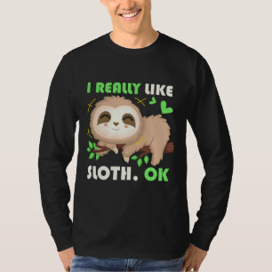 Camiseta Eu Gosto Muito De Sloth Nap Sloth Ativa