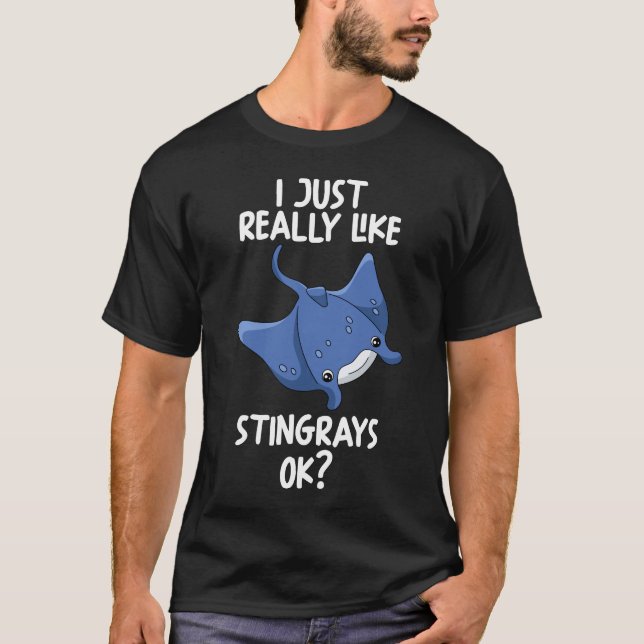 Camiseta Eu Gosto Muito De Stingrays Ok (Frente)