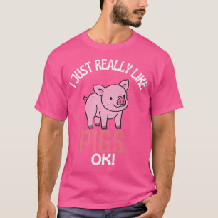 Camiseta Eu Gosto Muito De Suínos, Ok! Porco Humor Premium 