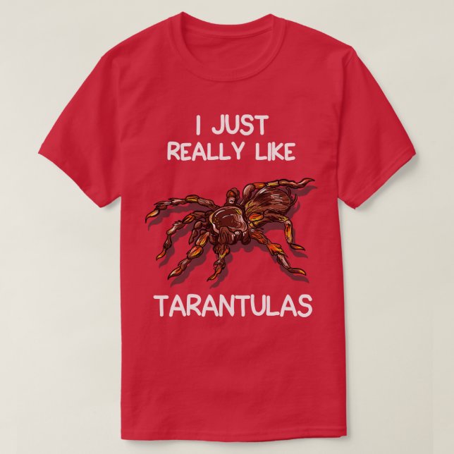 Camiseta Eu Gosto Muito De Tarântulas (Frente do Design)