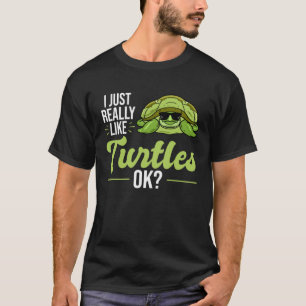 Camiseta Eu Gosto Muito De Tartarugas Do Mar