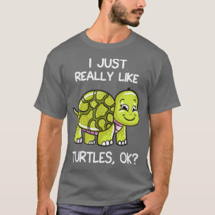 Camiseta Eu Gosto Muito De Tartarugas, Ok, Dão Um Frio Boni