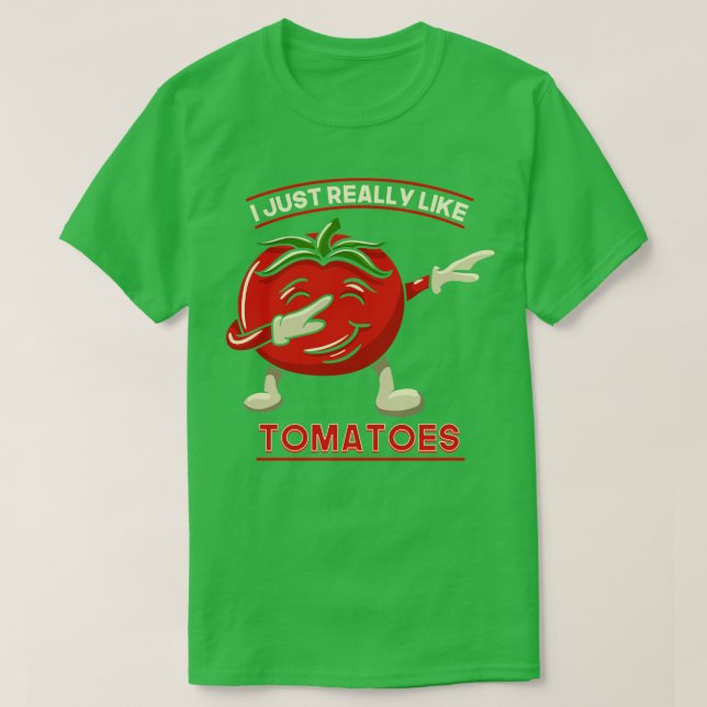 Camiseta Eu Gosto Muito De Tomates (Frente do Design)