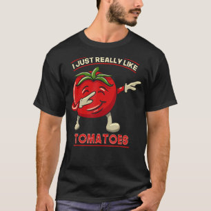 Camiseta Eu Gosto Muito De Tomates Engraçado Tomate Lover Q