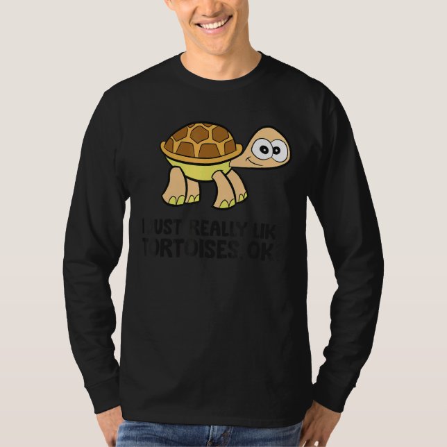 Camiseta Eu Gosto Muito De Torturas Ok Tortoise Bonita (Frente)