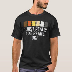 Camiseta Eu Gosto Muito De Ursos Ok Gay Custa O Arco-Íris L