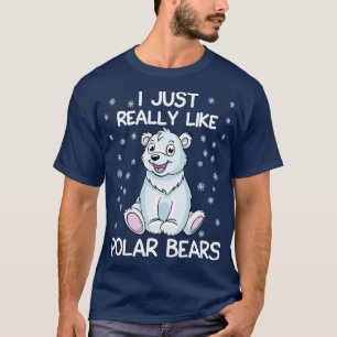 Camiseta Eu Gosto Muito De Ursos Polares 1