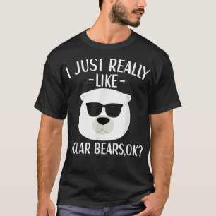 Camiseta Eu gosto muito de Ursos Polares Legal para