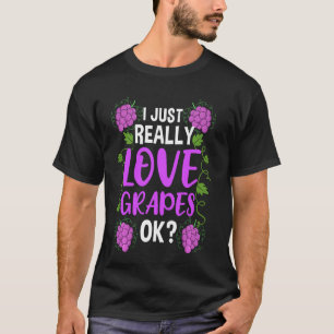 Camiseta Eu Gosto Muito De Uvas Ok