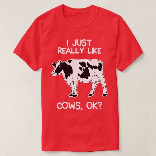 Camiseta Eu Gosto Muito De Vacas (Frente do Design)