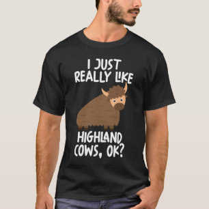 Camiseta Eu Gosto Muito De Vacas Em Highland Ok