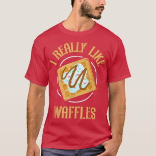 Camiseta Eu Gosto Muito De Waffles Cone Fazendo Café Da Man