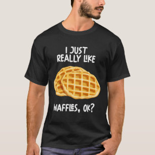 Camiseta Eu Gosto Muito De Waffles Ok