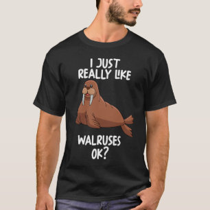Camiseta Eu Gosto Muito De Walruses Ok