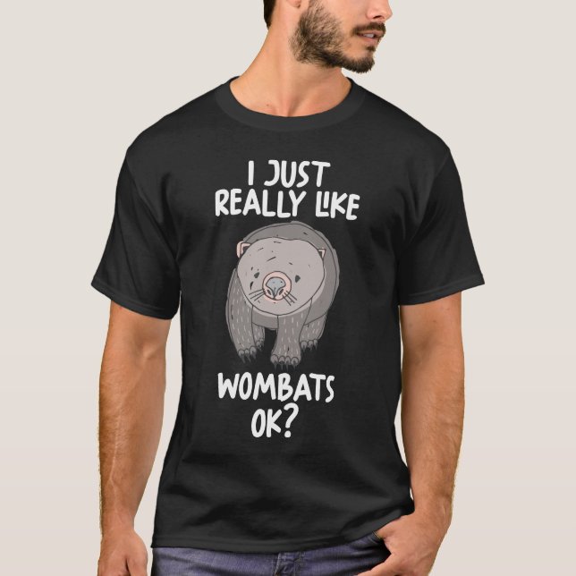 Camiseta Eu Gosto Muito De Wombats Ok (Frente)