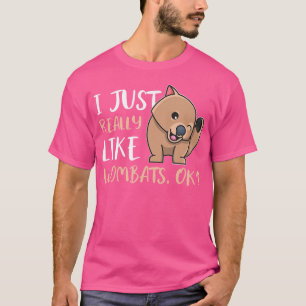 Camiseta Eu Gosto Muito De Wombats Ok Comic